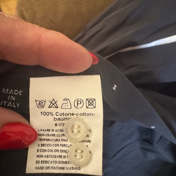 Cartigiani Italy 100% cotton men’s button down shirt Sz 62 USA XXl. - Picture 13 of 16